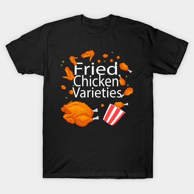 Fried Chicken T-Shirt by Mako Design 